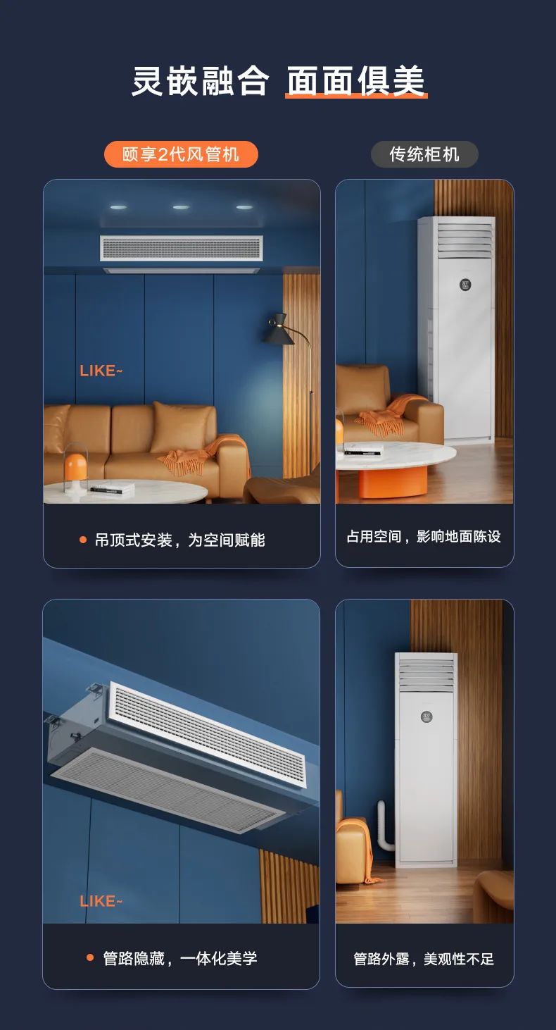 美的 家用中央空調(diào)風管機頤想2代